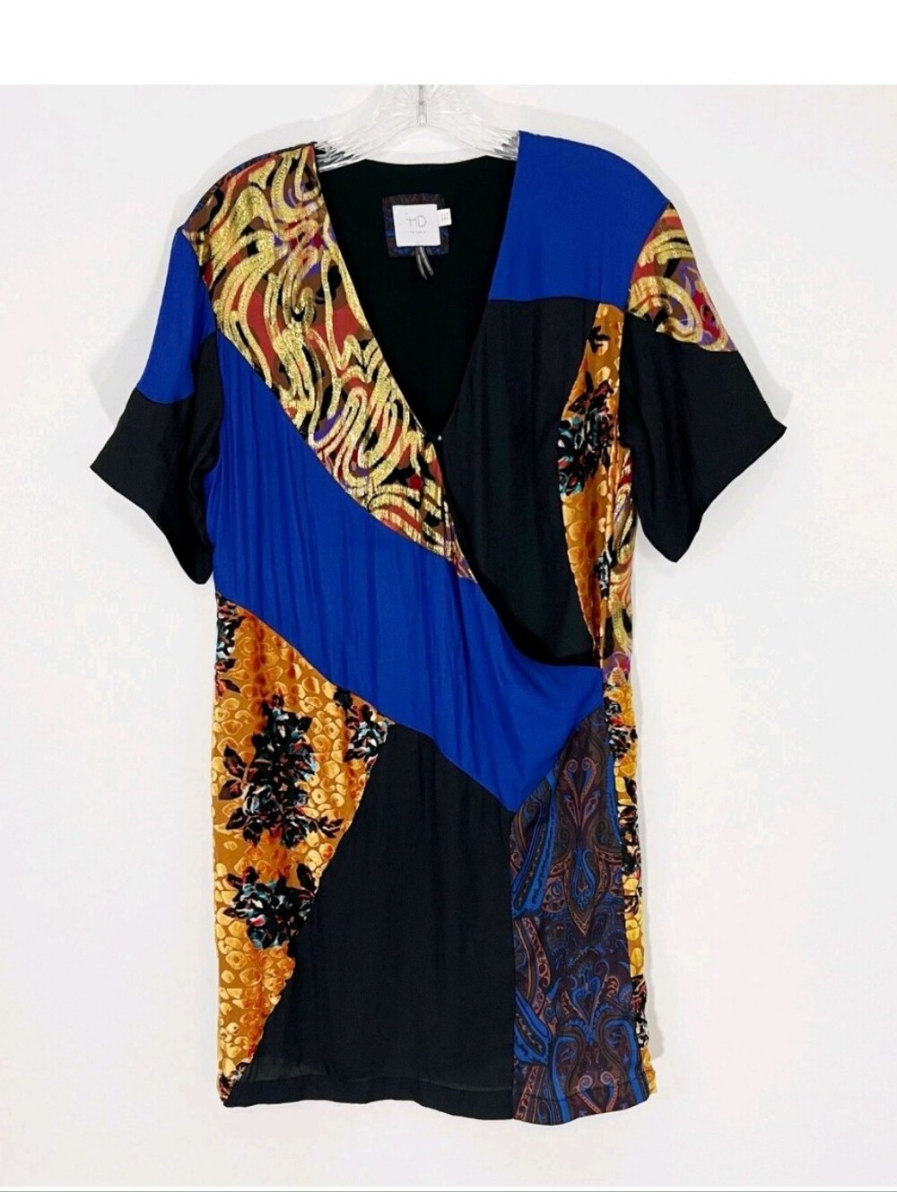 Anthropologie HD In Paris Camellia Patchwork Dress EUC